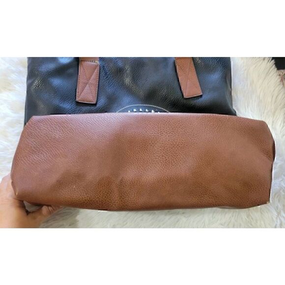 MKF Collection By Mia K. Wadena Tote Bag Black Brown M-Embellished *Defect, Used - Picture 4 of 10